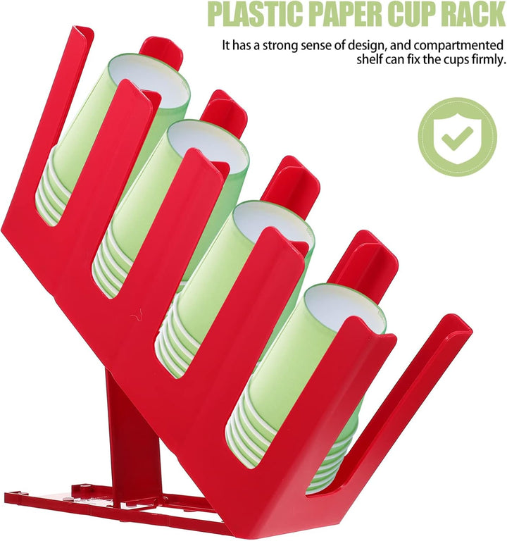 Housoutil Einwegbecher Spender Pappbecher Halter Stehende Becherspender Getränkespender Tassenspende