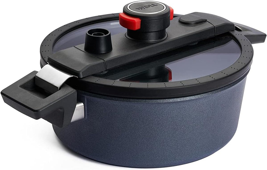 Woll Active Lite Kasserolle mit Active-Lite-Deckel, Ø 24 cm, 9 cm hoch, 3,8 Liter, mit 2 Seitengriff