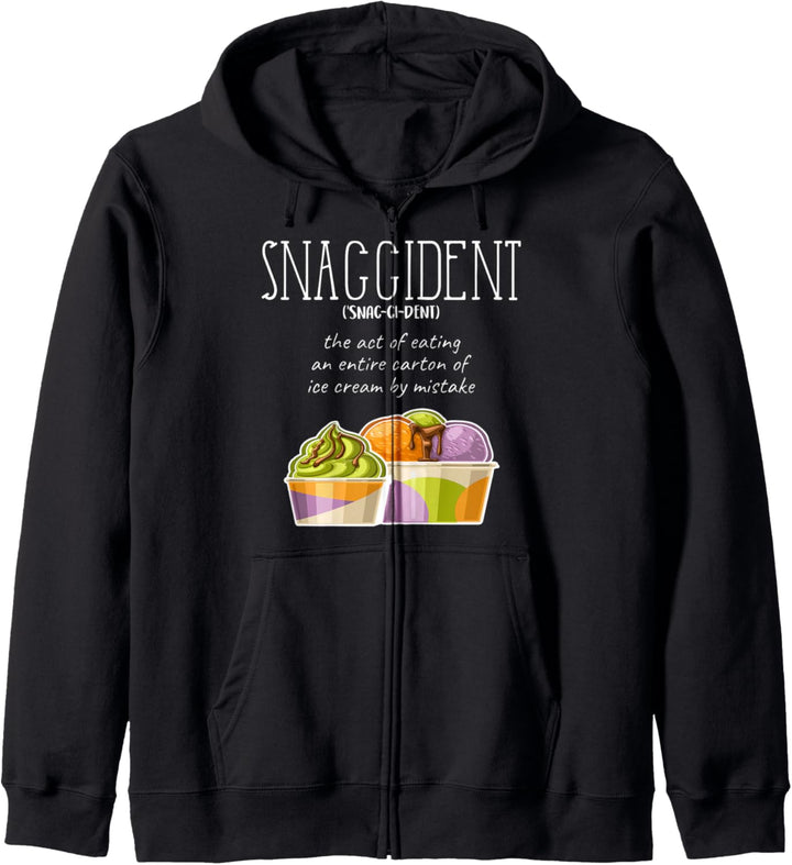 Snaccident Funny Ice Cream Lover Kapuzenjacke