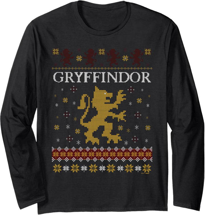 Harry Potter Gryffindor Ugly Christmas Langarmshirt