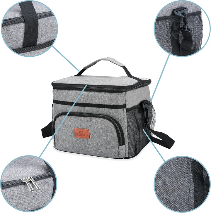 Intirilife tragbare Kühltasche - Zum Transportieren von warmen oder kalten Getränken und Lebensmitte