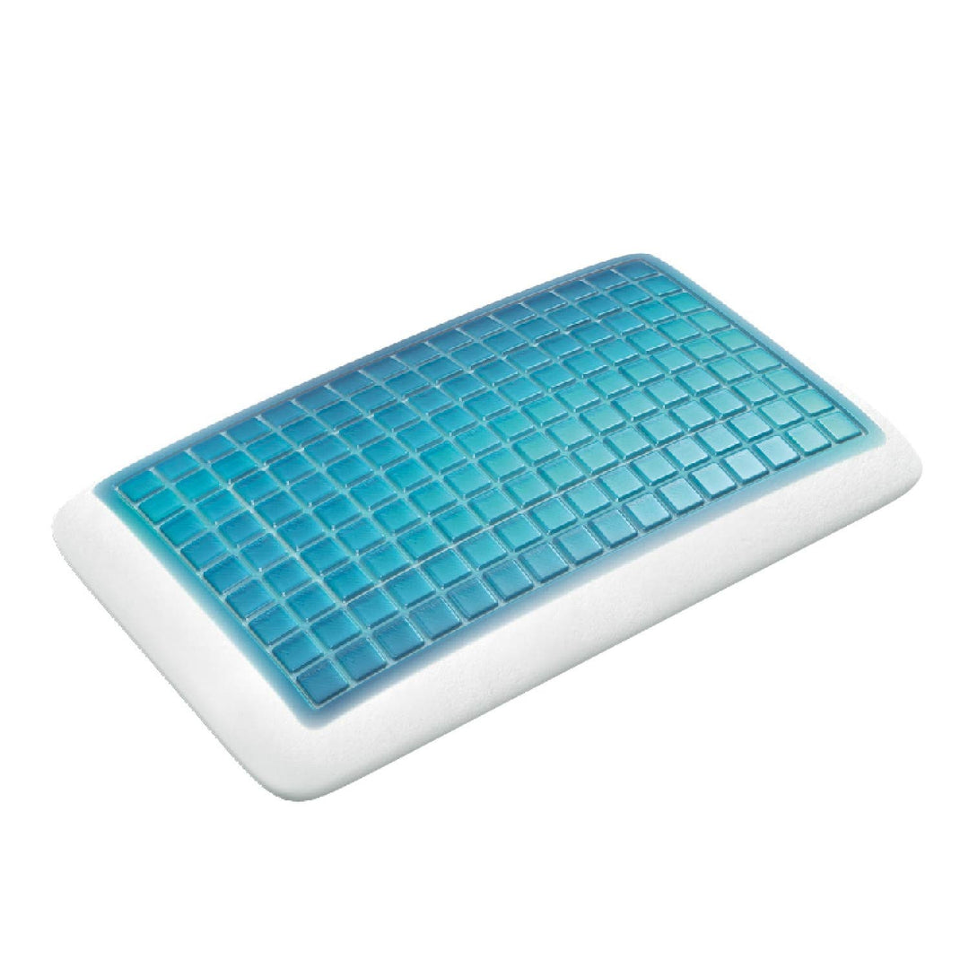 Technogel Pixel Deluxe Nackenstützkissen Gel Kissen (66 cm x 40 cm, 9), TG-PIL-ED09, Weiss, 60x40x9,