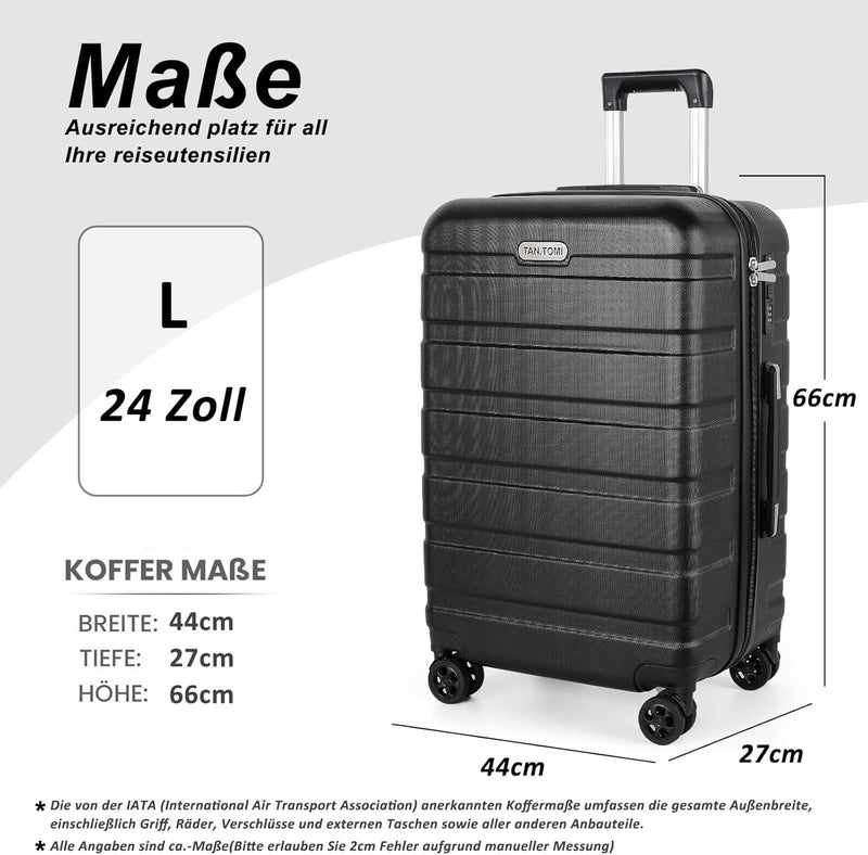 TAN.TOMI Koffer, Hartschalenkoffer, Koffer & Trolleys, Rollkoffer Reisekoffer Handgepäck, Suitcase K