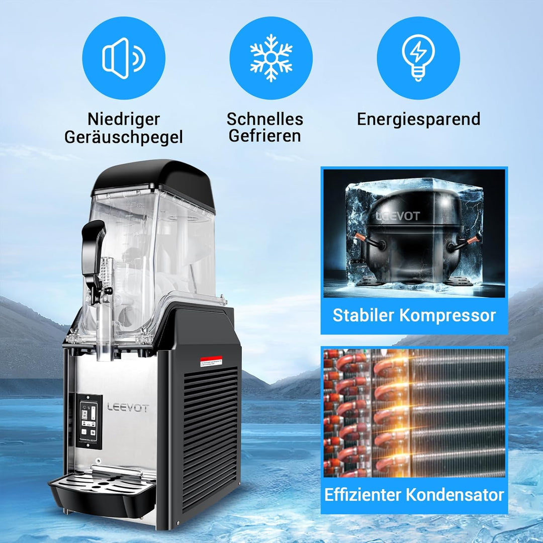 Kommerzielle Slush Maschine - 1 Tanks 12 Litres Margarita Maschine Frozen Drink Maker für Restaurant
