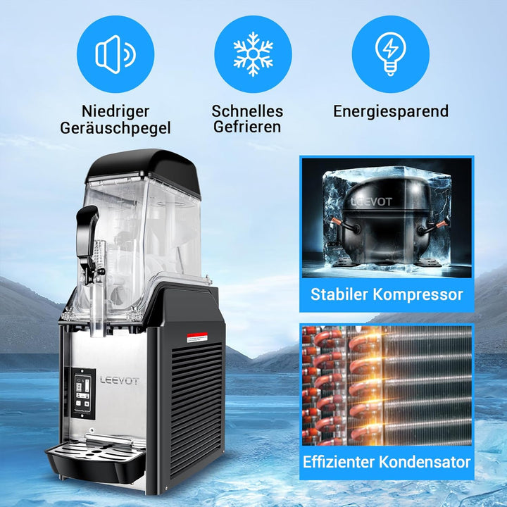 Kommerzielle Slush Maschine - 1 Tanks 12 Litres Margarita Maschine Frozen Drink Maker für Restaurant