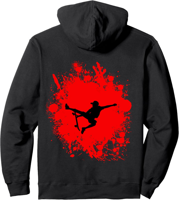 Skateboard Skater Geschenk Skate Classic Pullover Hoodie
