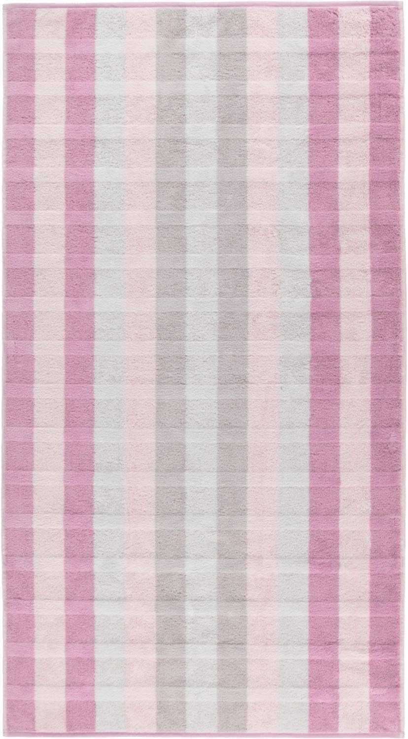 CAWÖ Home Handtücher Noblesse Interior Streifen 1081 Rose - 22 Duschtuch 80x150 cm, Duschtuch 80x150