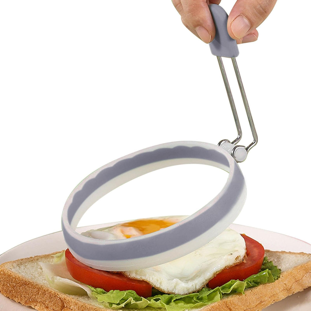 Egg Cooker Ring, Silikon zum Braten, Pfannkuchenform zum Kochen, runde Egg Mold, Frühstückssandwichm