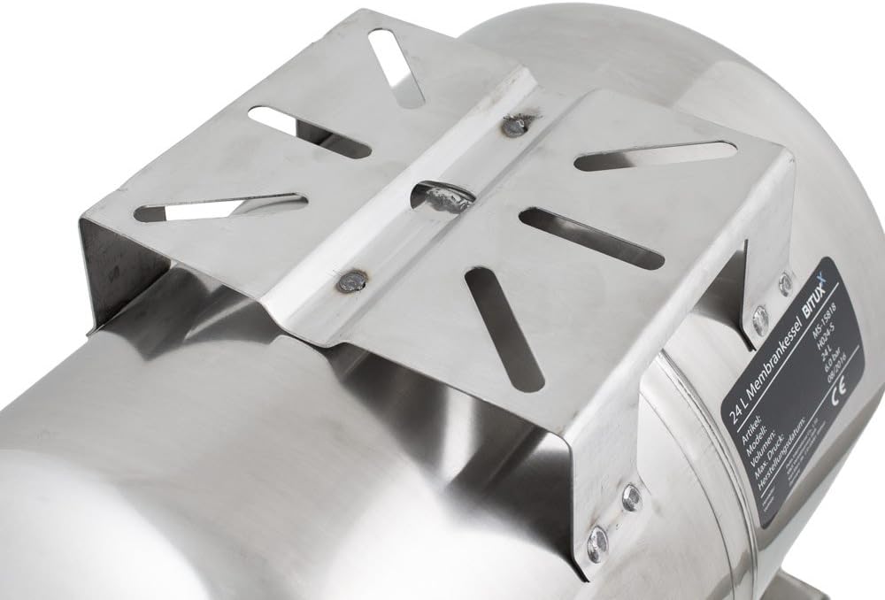 BITUXX® Edelstahl Membrankessel 24L Druckkessel Hauswasserwerk Kessel inkl Membran 1 Zoll Anschluss