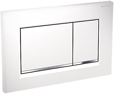 Geberit Revisionsplatte Sigma 30 | Betätigungsplatte mit Zwei-Mengen-Spülung | Drückerplatte | Weiss