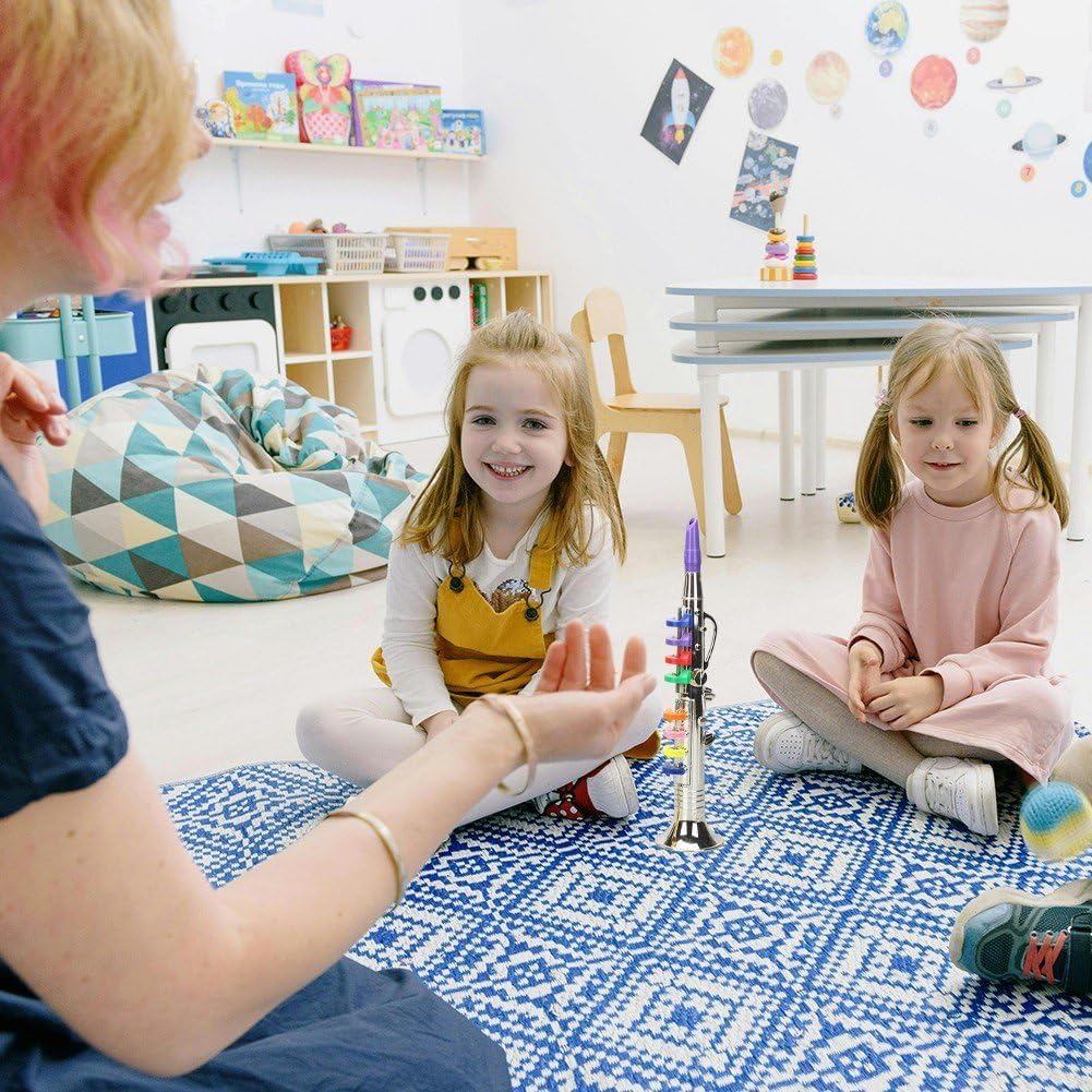 Musikalische Blasinstrumente Klarinette Für Kinder Kleinkinder Abs Metallic Gold Klarinette 8 Farbig