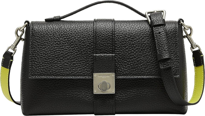 Liebeskind Damen Sade Pebble Crossbody M Schwarz, Schwarz