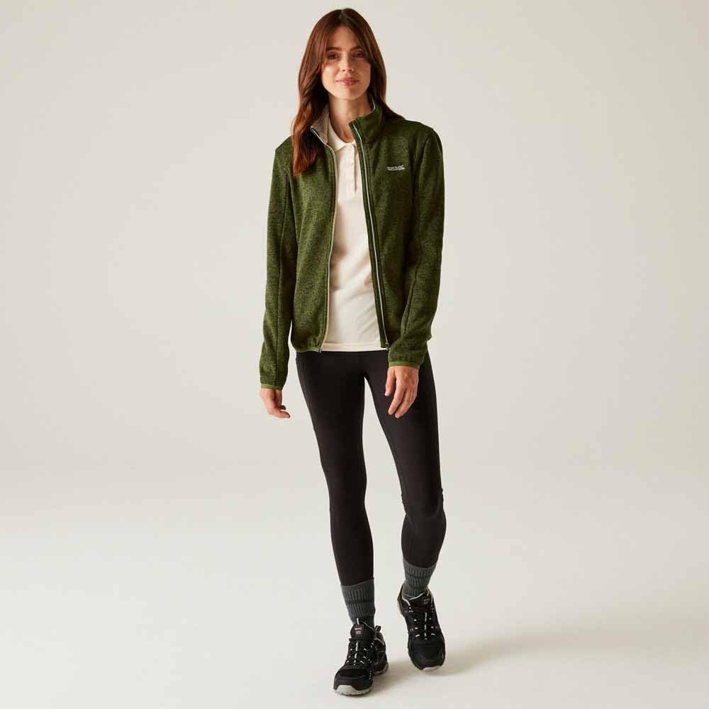 Regatta Damen Women's Newhill Full Zip Fleece Jacket Fleecejacke (1er Pack) 36 Nephritgrün/Light Van