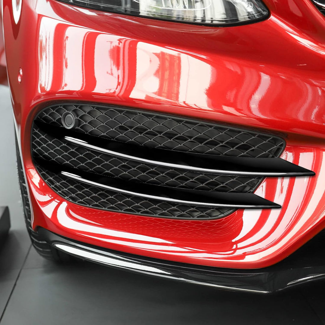 KUNGKIC Frontstossstange Kühlergrill Lip Splitter Spoiler Compatible with Mercedes Benz C Klasse W20