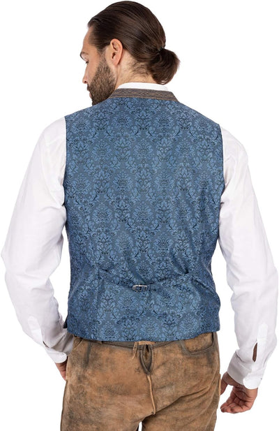 Stockerpoint Herren Lucio Business-Anzug Weste 46 Nuss-blau, 46 Nuss-blau