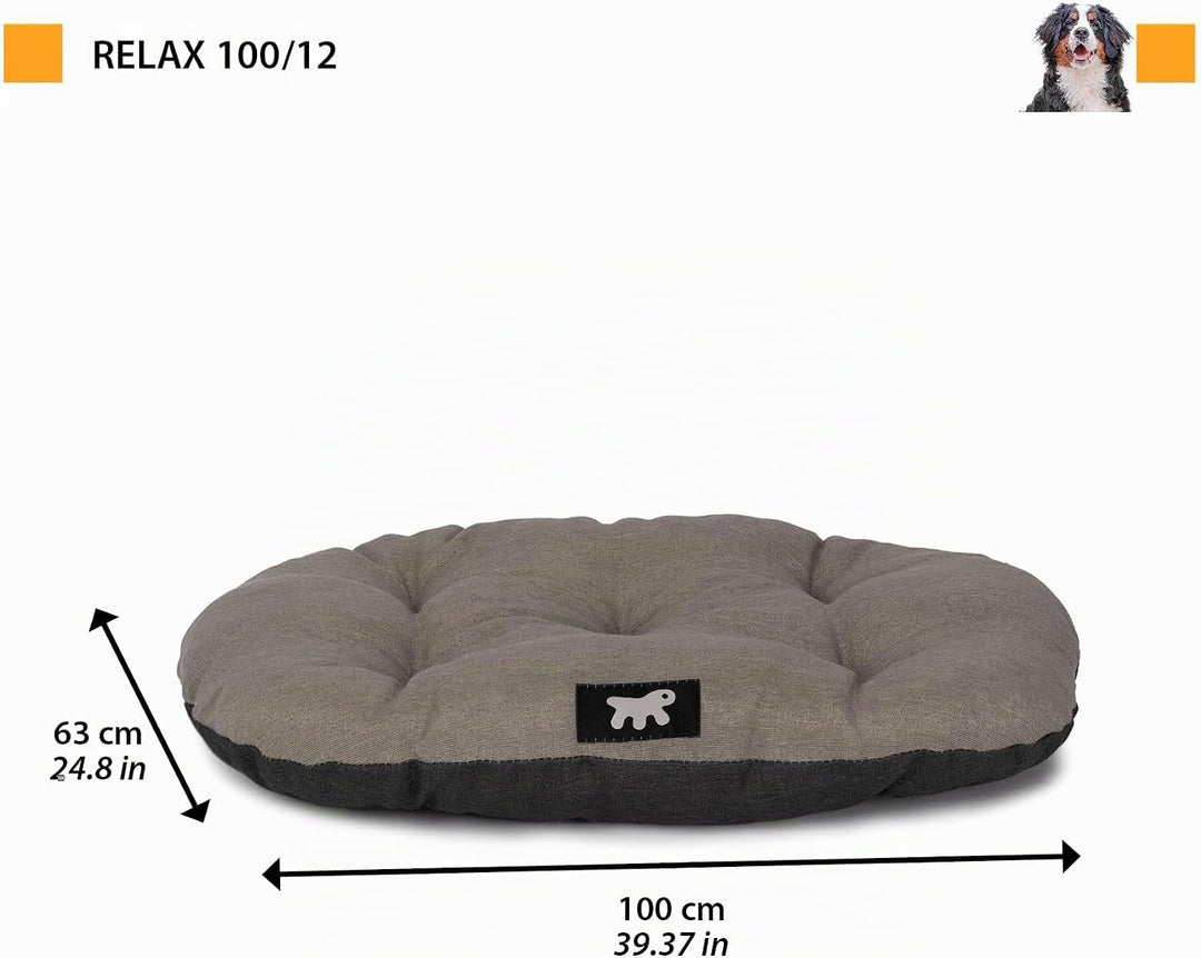 Ferplast Hundebett Relax, Hundekissen, Katzenkissen, Hundematte für Hundehütten und Autos – waschbar