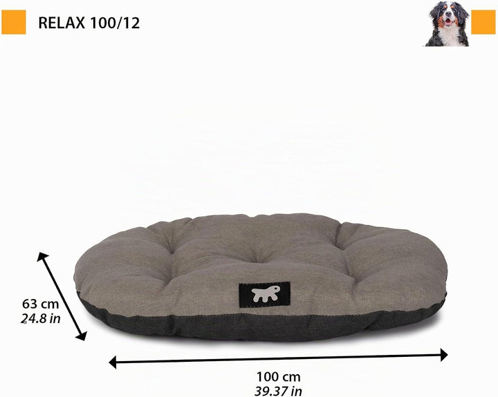 Ferplast Hundebett Relax, Hundekissen, Katzenkissen, Hundematte für Hundehütten und Autos – waschbar