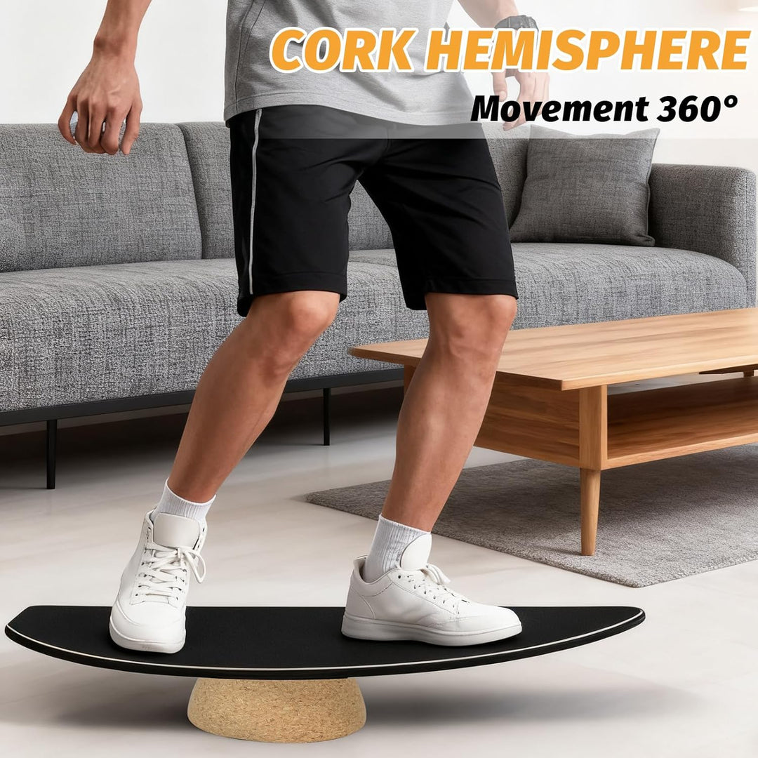 Balance Board Halbkugel aus massivem Kork, Passend für jedes Balance Board