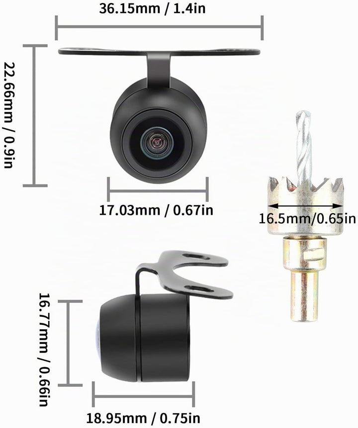 Auto-CCD-Kamera, Mini-Frontkamera, universeller CCD-Bildsensor, Nachtsicht, wasserdicht, mit PAL/NTS