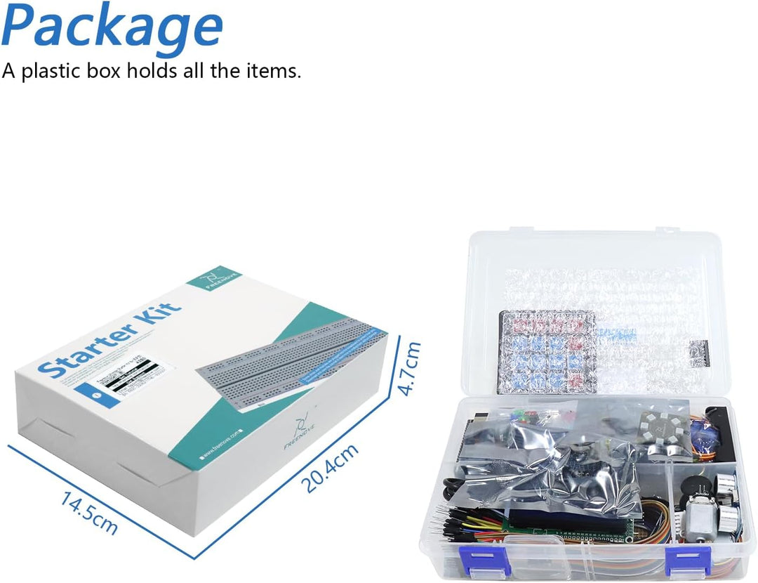 FREENOVE Ultimate Starter Kit for ESP32-WROVER (Included) (Compatible with Arduino IDE), Onboard Cam