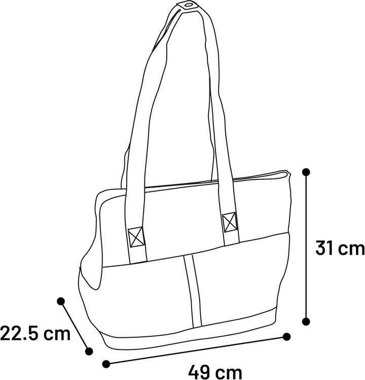Flamingo - Transporttasche für Hunde und Katzen 49 x 22 x 31 cm hochwertige Qualität – beliebtes Pro