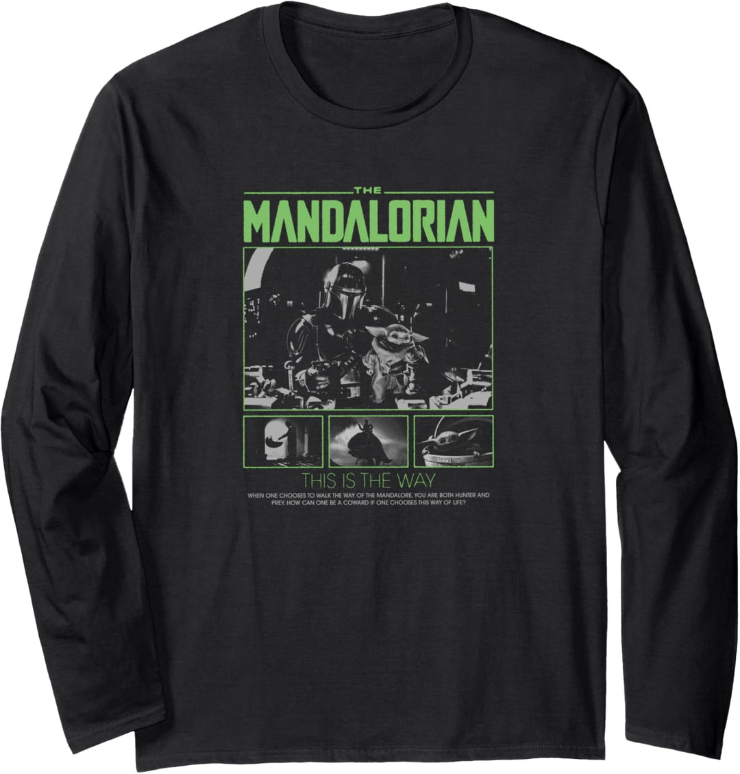 Star Wars Mando Stack Logo Fill Langarmshirt