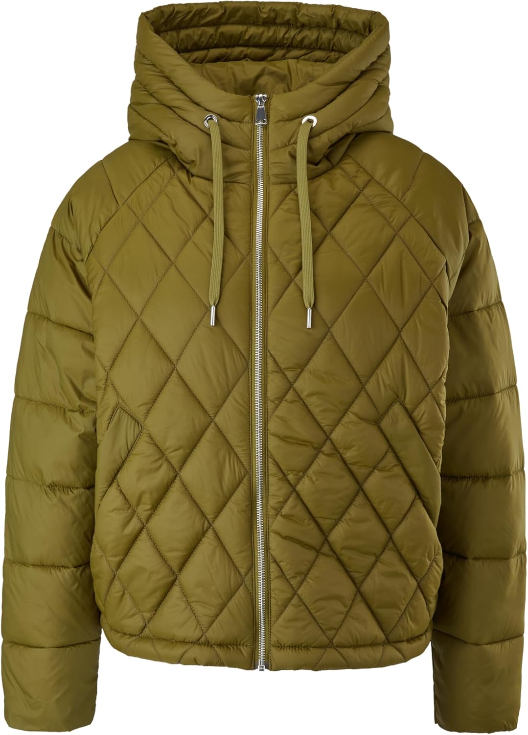 s.Oliver Steppjacke mit Kapuze, Khaki/Oliv
