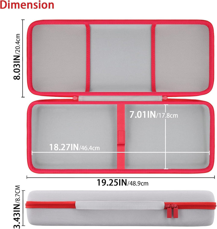 co2CREA Hart Tragbare Schutzhülle Etui Tasche für 8Bitdo Retro108 Mechanical Keyboard,Hot Swappable