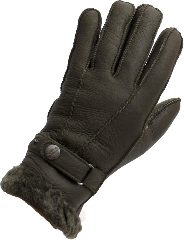 Reissner Lammfelle Fingerhandschuhe HDS-FINGER2 Merino Lammfell Nappa Leder in schwarz, beige und wa