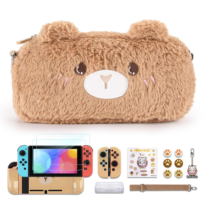 IA innoAura Switch Tasche (Switch Brown Bear), Switch Brown Bear