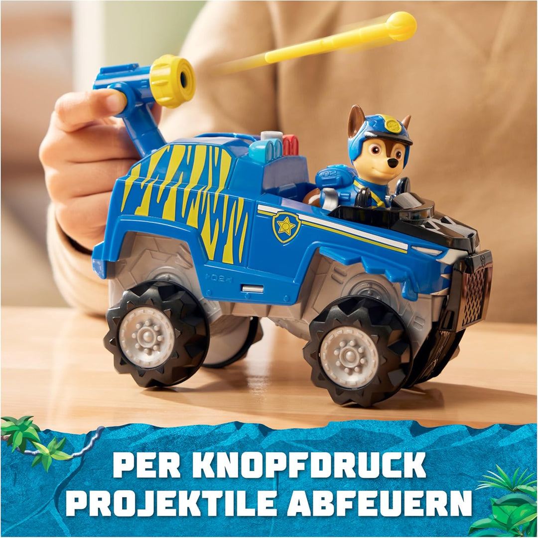 PAW Patrol Jungle Pups - Tiger-Fahrzeug mit Chase-Figur (Basis Fahrzeug), Spielzeug für Kinder ab 3
