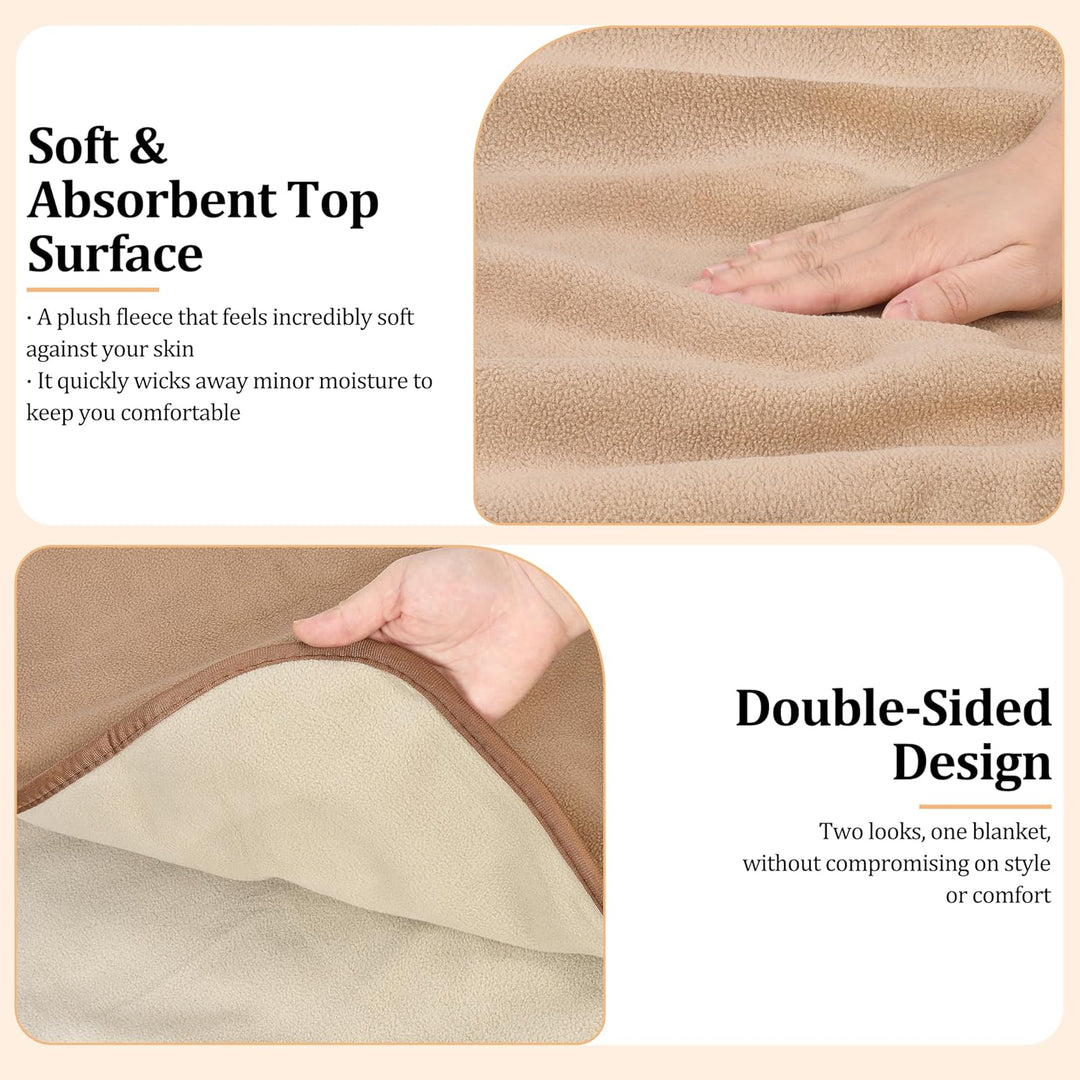 Pawsee wasserdichte Hundedecke, Haustierdecke wasserdichte Decke Sofa Welpe Katze Fleece Überwurf Be