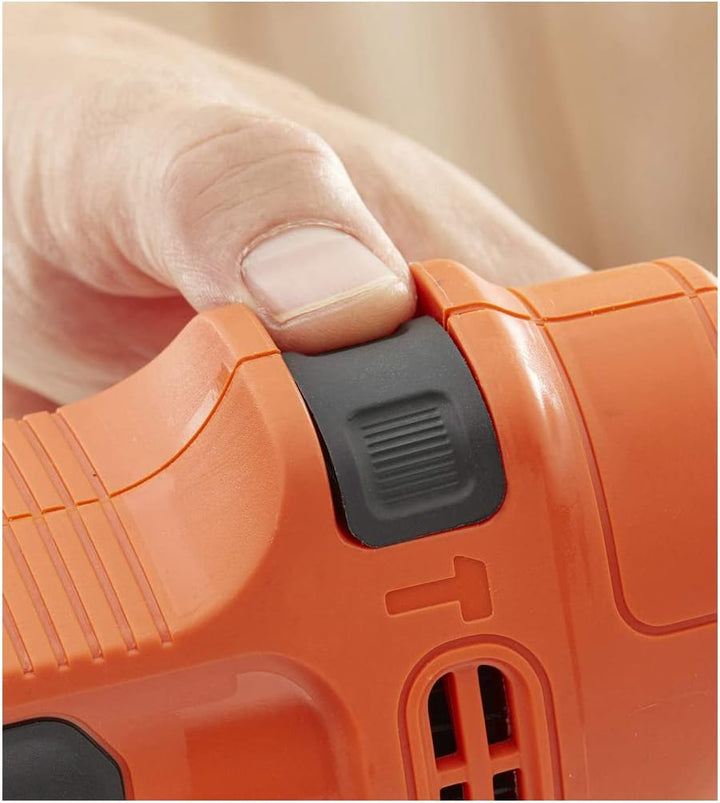 Black+Decker 1-Gang Schlagbohrmaschine (500W, mit 2-tlg. Schnellspannbohrfutter, Rechts-/Linkslauf,