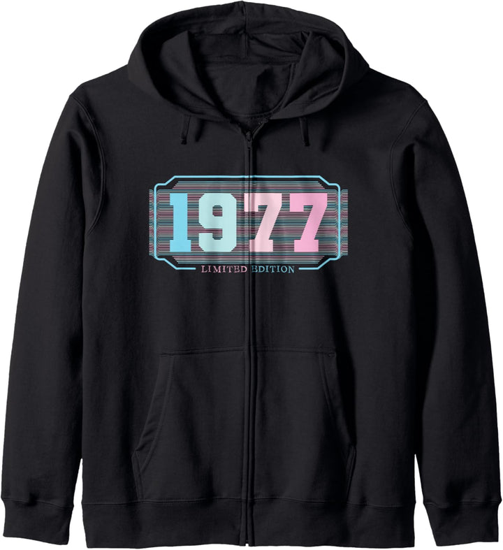 47. Geburtstag Mann Frau 47 Jahre 1977 Deko Lustig Geschenk Kapuzenjacke