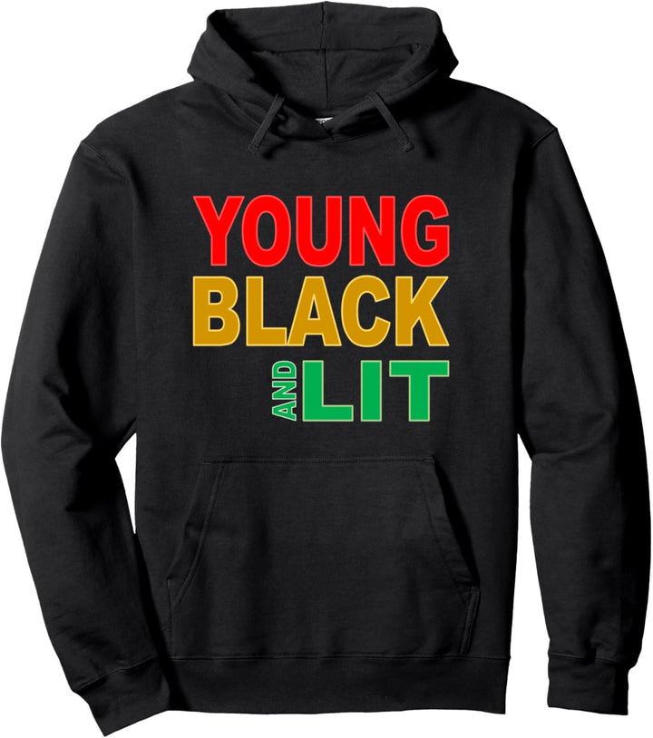 Alkebulan Dynasty Co. Young Black and Lit Pride Pullover Hoodie