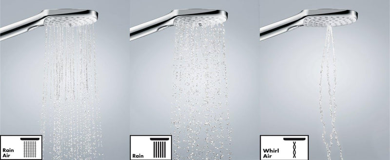 hansgrohe Raindance Select S 120 Duschset 0,90m, 3 Strahlarten, Weiss/Chrom 0,90m Set 3 Strahlarten