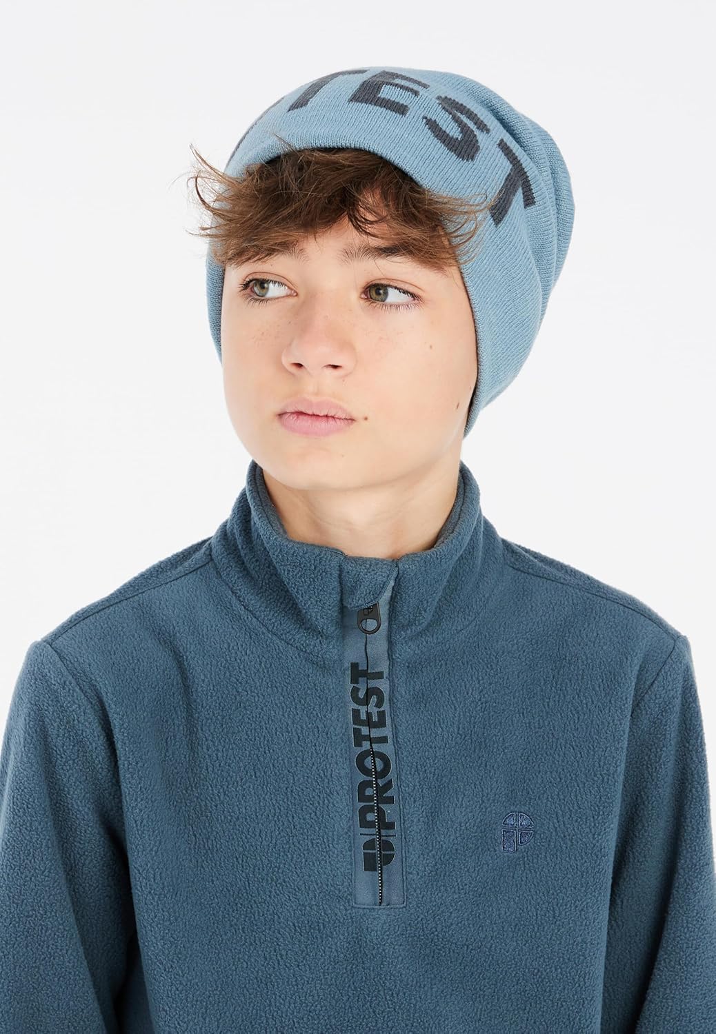 Protest Jungen 1/4-reissverschluss PERFECTY JR 116 Yale Blue, 116 Yale Blue