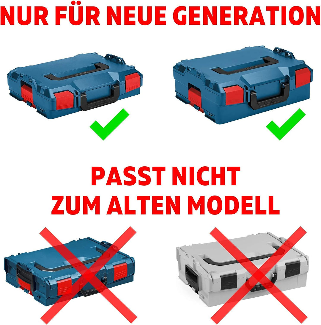 Bosch Sortimo Insetboxenset | F3 Einsätze mit Deckenpolster | Alternative Kleinteilemagazin Kunststo