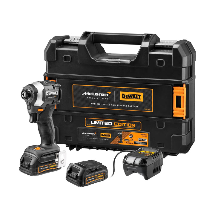 DeWalt Schlagschrauber Akku-Schlagschrauber DCF85ME2GT, 18Volt, 1/4", im McLaren Design