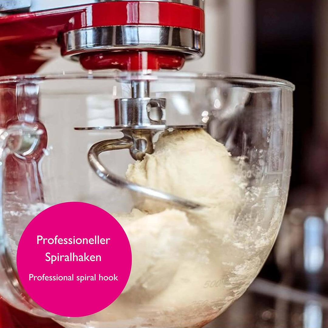 Kitty Professional Knethaken 'Teigpeitsche' Edelstahl kompatibel mit Kitchen Aid Küchenmaschine 4,3/