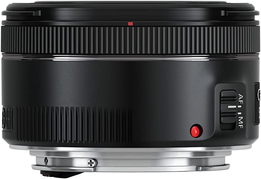 Canon EF 50mm F1.8 STM Objektiv (58mm Filtergewinde) schwarz Standardausführung Single, Standardausf