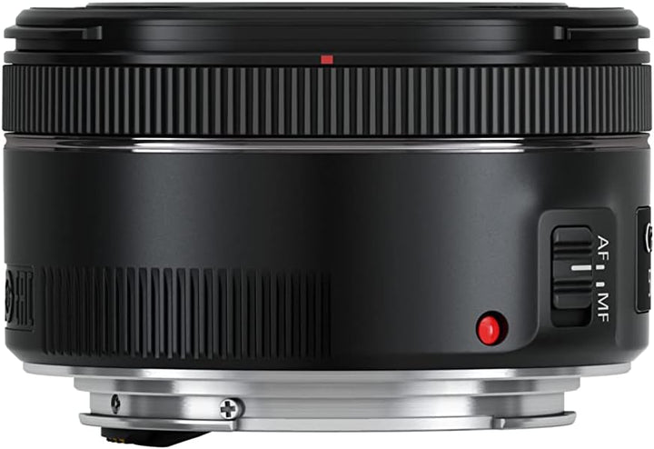Canon EF 50mm F1.8 STM Objektiv (58mm Filtergewinde) schwarz Standardausführung Single, Standardausf