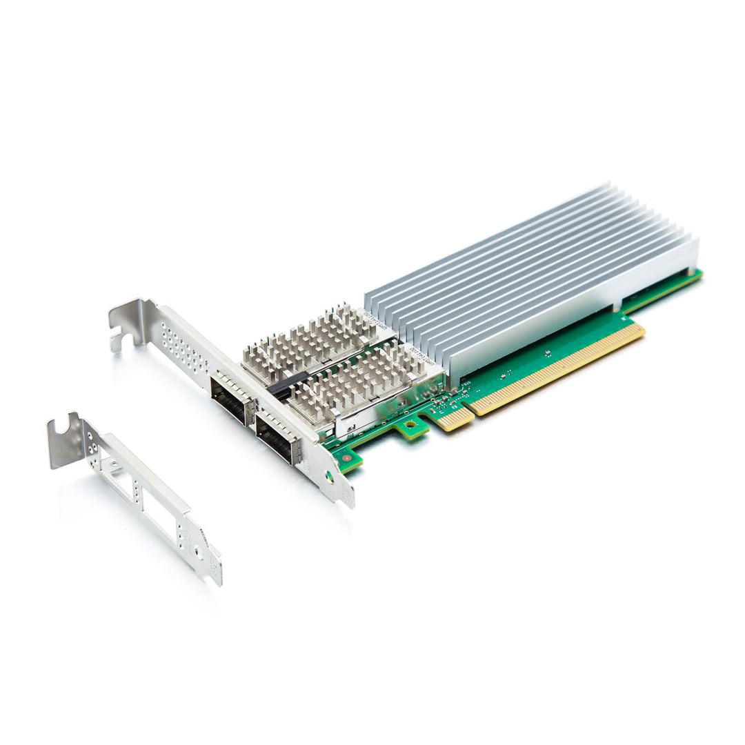 10Gtek 100GbE Converged Network Card with E810-CAM2 Controller, Dual QSFP28 Ports, PCIe 4.0 x16, Com