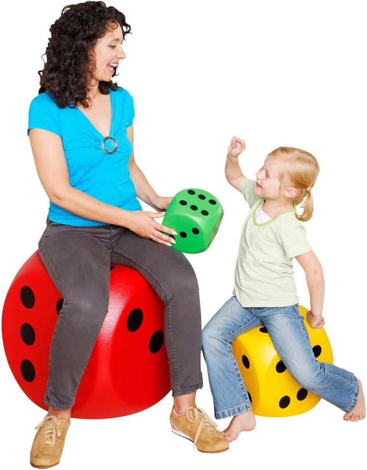 Volley Spielwürfel Schaumstoffwürfel Softwürfel mit Elefantenhaut 30 cm grün, gr&#xFC;n