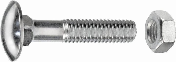 Connex Schlossschrauben M6 x 40 mm, Edelstahl, DIN 603, 1000 g, KL4540640 Silber, M6 x 40 mm