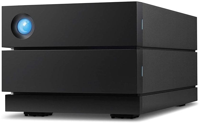 LaCie 2big RAID USB-C, Enterprise HDD 8TB externe Festplatte, 3.5 Zoll, RAID 1, 2, USB-C, PC & Mac,