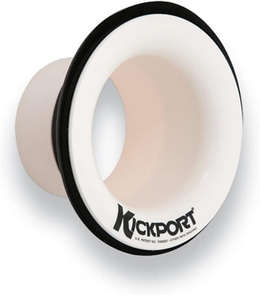 Kickport KP1BK Sound Port für Bass Drum inkl. T-Ring weiss, weiss