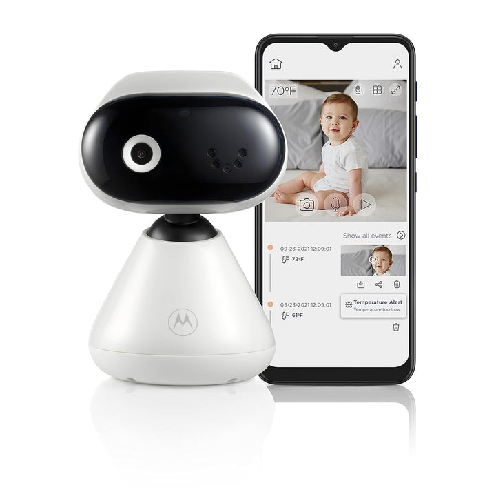 Motorola Nursery PIP1000 Babyphone mit Kamera - Überwachungskamera mit App - Baby Monitor - Nachtsic