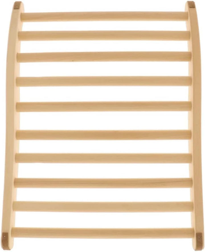 2X HOFMEISTER® Sauna Rückenlehne, 51 cm, Linden-Holz für hohe Temperaturen, ergonomisch geformt, rut