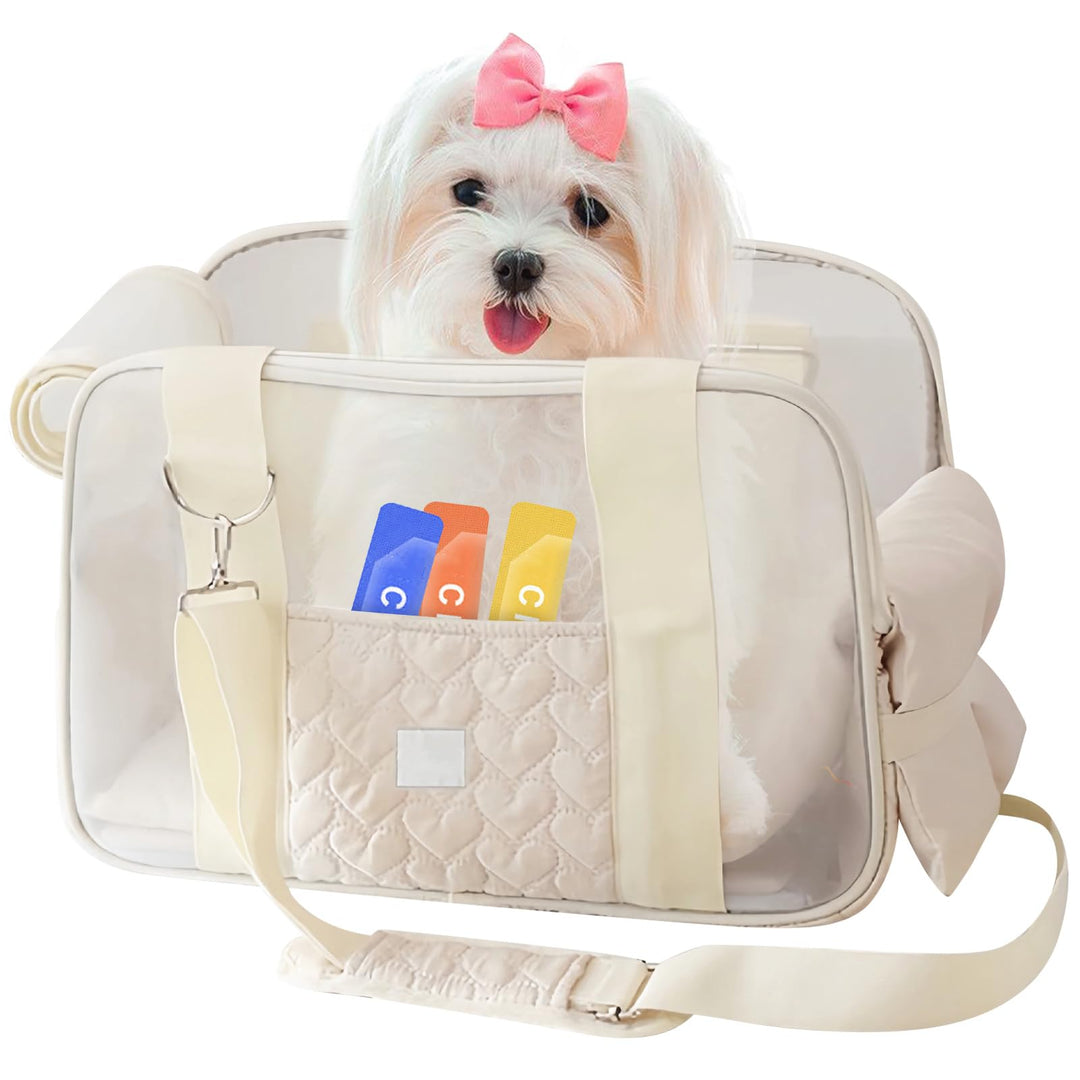 Hundetragetasche bis 5kg – Leichte & Atmungsaktive Hundetasche für Kleine Hunde & Katzen, Tragetasch